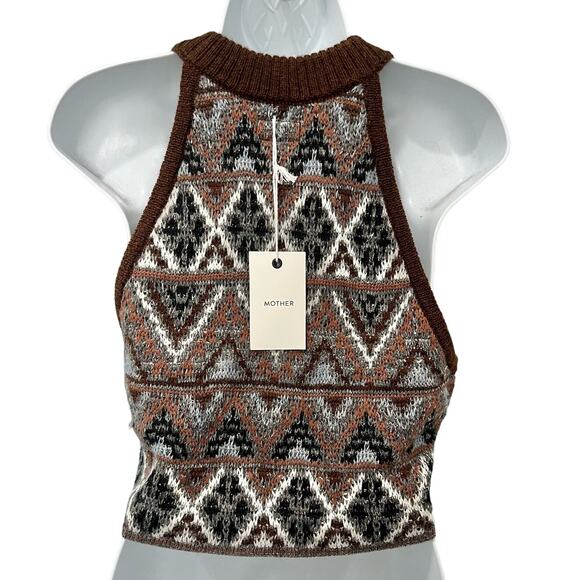 Mother Brown Midnight Walk Lone Star Halter Crop Top Sweater Skirt Set S NEW Tag - Picture 15 of 16